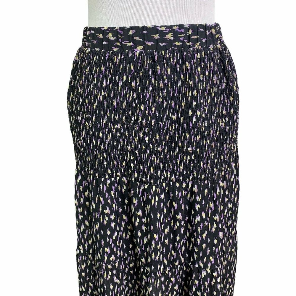 Code X Mode Print Tiered Elastic Waist Maxi Skirt - image 2